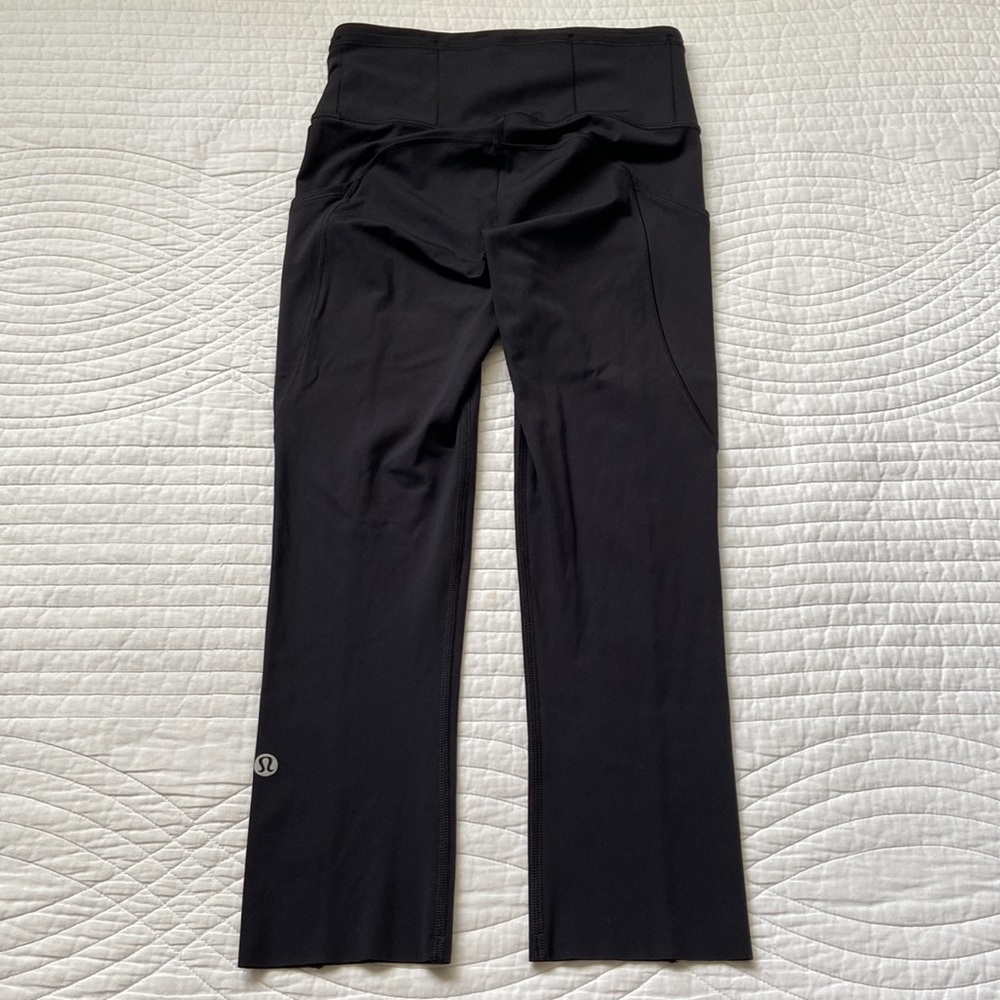 Lululemon Fast & Free Leggings Crop II Reflective 19” Black 2 - Picture 3 of 17